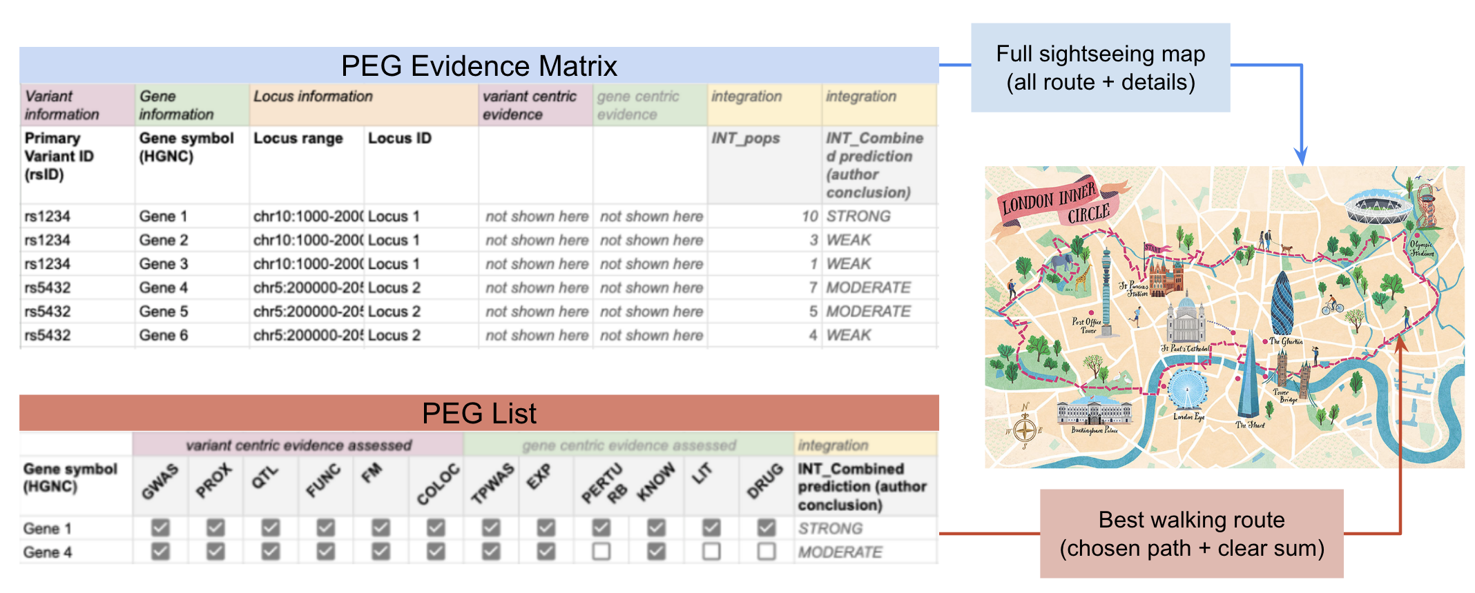 peg matrix analogy